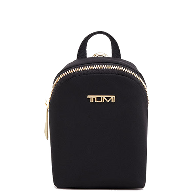 tumi voyageur charm black pouch