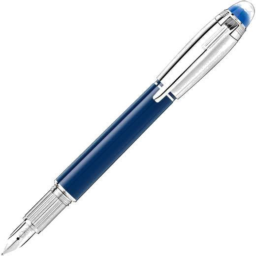 montblanc blue planet doue starwalker fountainr pen