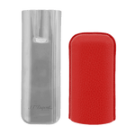 red grained leather cigar c