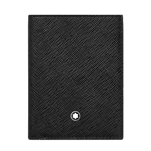 Montblanc Sartorial 4CC Mini Wallet in Black Leather.