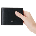 montblanc 6cc black wallet