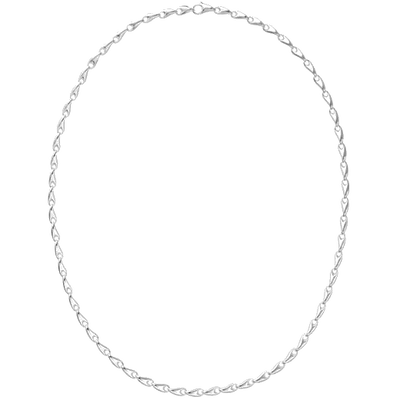 georg jensen sterling silver reflect slim 55cm necklace
