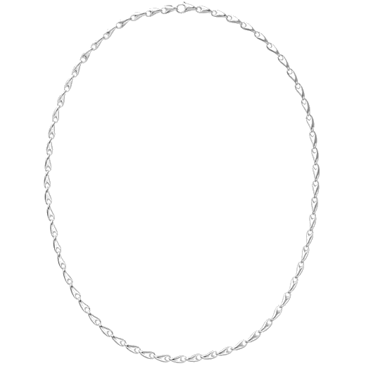 georg jensen sterling silver reflect slim 55cm necklace
