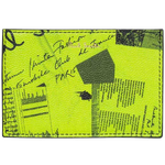 paul smith lime green 2cc show collage card holder