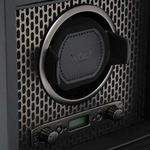 wolf powder coat axis watch winder with storage close