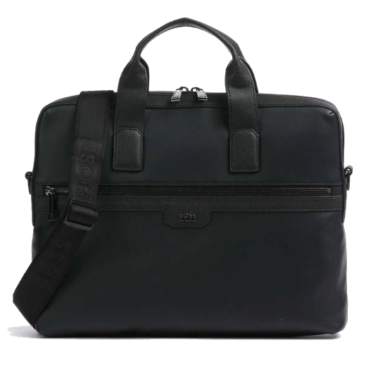 This Jareth Smooth PU Leather Document Case 14" by BOSS is made out of smooth polyurethane leather that has a sleek finish.