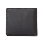 This Black Leather 8CC Bifold Wallet & Card Case Gift Set includes a wallet with 8 card slots and a pocket for banknotes.
