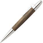 graf von faber castell magnum series walnut wood ballpoint pen