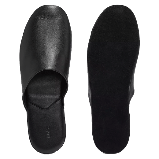 boss vegan leather slippers