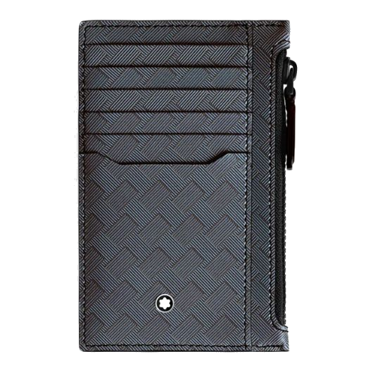Montblanc's Extreme 3.0 Lavender Grey 8CC Card Holder has a zip pocket and multiple card slots so you can keep all your cards in one place.