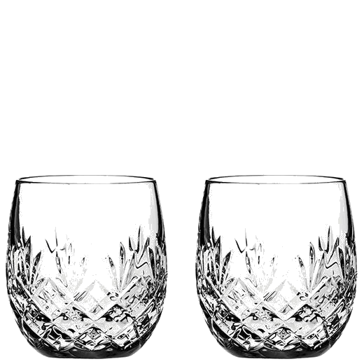 These Edinburgh 2 x 25cl Barrel Tumblers have been created by Royal Scot Crystal.