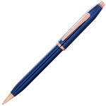 cross blue rose gold century ii ballpoint pen