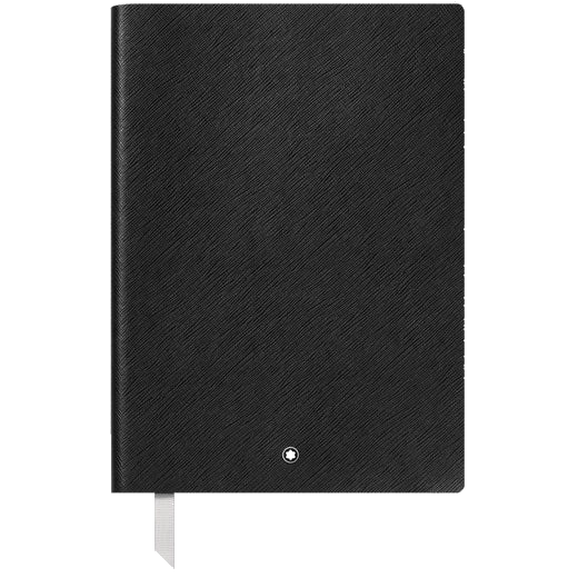 Black #163 Fine Stationery Lined Notebook designed by Montblanc.