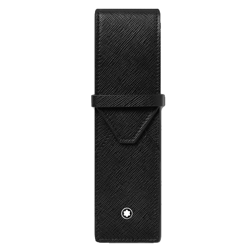 Montblanc Sartorial 2 Pen Pouch Black Saffiano Leather