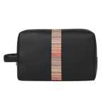 paul smith signature stripe leather wash bag