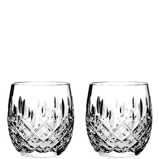 These London 2 x 25cl Barrel Tumblers have been designed by Royal Scot Crystal.