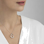 georg jensen interlocked offspring pendant model