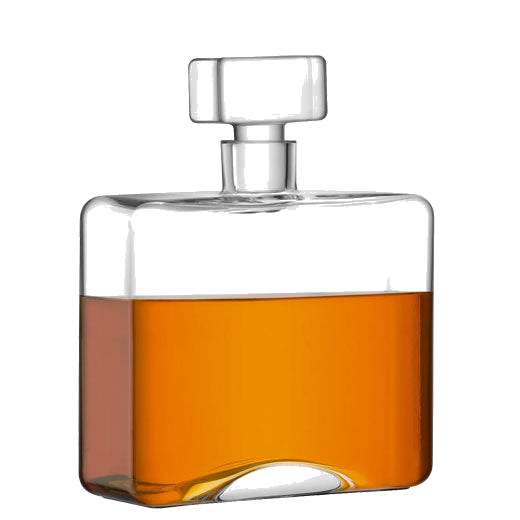 LSA International's Signature Cask Rectangle Whisky Decanter has been crafted out of mouth-blown glass.