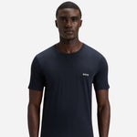 The 3-Pack Pure Cotton Classic Crew Neck T-Shirts in White Grey Navy Blue by BOSS.