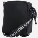 Back view of the BOSS Ayden Black NS Zip Cross Body Bag with Raised Hugo Logo.