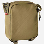 Back view of the BOSS Ayden Green NS Zip Cross Body Bag with Raised Hugo Logo.