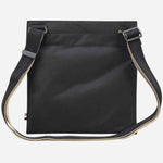 Back view of the BOSS Catch 3.0 Black Zip Top Envelope Bag with Raised Black Logo.
