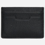Back view of the BOSS Lewys Black Faux Leather 4CC Card Holder with Metal Logo.