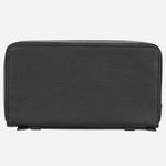 Back view of the New Crosstown Black Grained Leather 16CC Organiser.