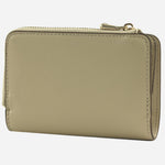 Back view of the Numah Beige Leather 8CC Wallet.