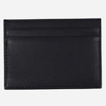 Back view of the Randy 4CC Black Card Holder with Embossed Silver Logo.