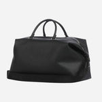 Back view of the Ray Black Faux Leather Soft Holdall.