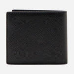 Back view of the BOSS Ray Black Leather 8CC Wallet.