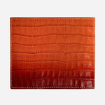 Back view of the Atelier Faux Croc Cayenna 8CC Sfumato Wallet.