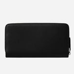 Back view of the Black Soft Leather Zip Around 12CC Wallet.