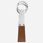 Back view of the Fauve Brown Sartorial Leather Loop Key Fob.