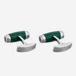 Back view of the StarWalker Polar Green Steel Cufflinks.