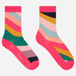 The first pair from the Paul Smith 3-Pack Cotton Multicoloured Swirl and Glitter Socks.
