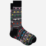 The polka dotted and striped pair from the Paul Smith 3-Pack Multicoloured Polka Dot and Stripe Socks.