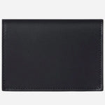 Back view of the Paul Smith Black Leather and Coated Canvas 2CC Fold-Over Card Holder.