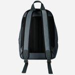 Back view of the Paul Smith Grey-Teal Recycled Polyester Backpack with Rubberised Signature Logo Patch.
