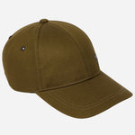 The front of the Paul Smith Khaki Cotton Baseball Cap with Striped Zebra Logo.