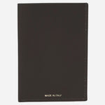 Back view of the Paul Smith Leather 1CC Card Holder with Thumb Hole and Signature Stripe Interior.