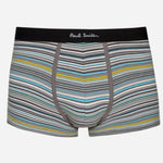 The grey pair from the Men's 3-Pack of Colourful Mixed 'Signature Stripe' Boxer Briefs.