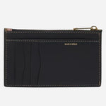 Back view of the Women's 'Midnight Swirl' Leather 4CC Small Purse with Zip.