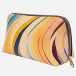 Back view of the Paul Smith Women's 'Swirl' Print Leather Cosmetic Pouch.