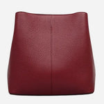 Back view of the Dukes Place Carmine Red Leather Medium Compartment Cross Body Bag.