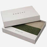 Gift box for the Knitters Lane Oatmeal Marl Scarf with Contrasting Ends.