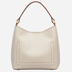 Back view of the Radley Spring Blooms Raffia and Leather Small Open Top Cross Body Bag.