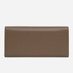 Back view of the The Kensal Coffee Brown Large Flapover Wallet.
