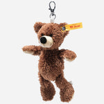 Side view of the Fynn Teddy Bear Pendant 12 cm.